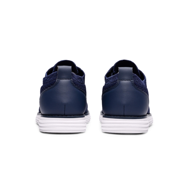 [KnitFlex Breeze+] Men's Breathable Mesh Oxford Sneakers - DARK BLUE - 4